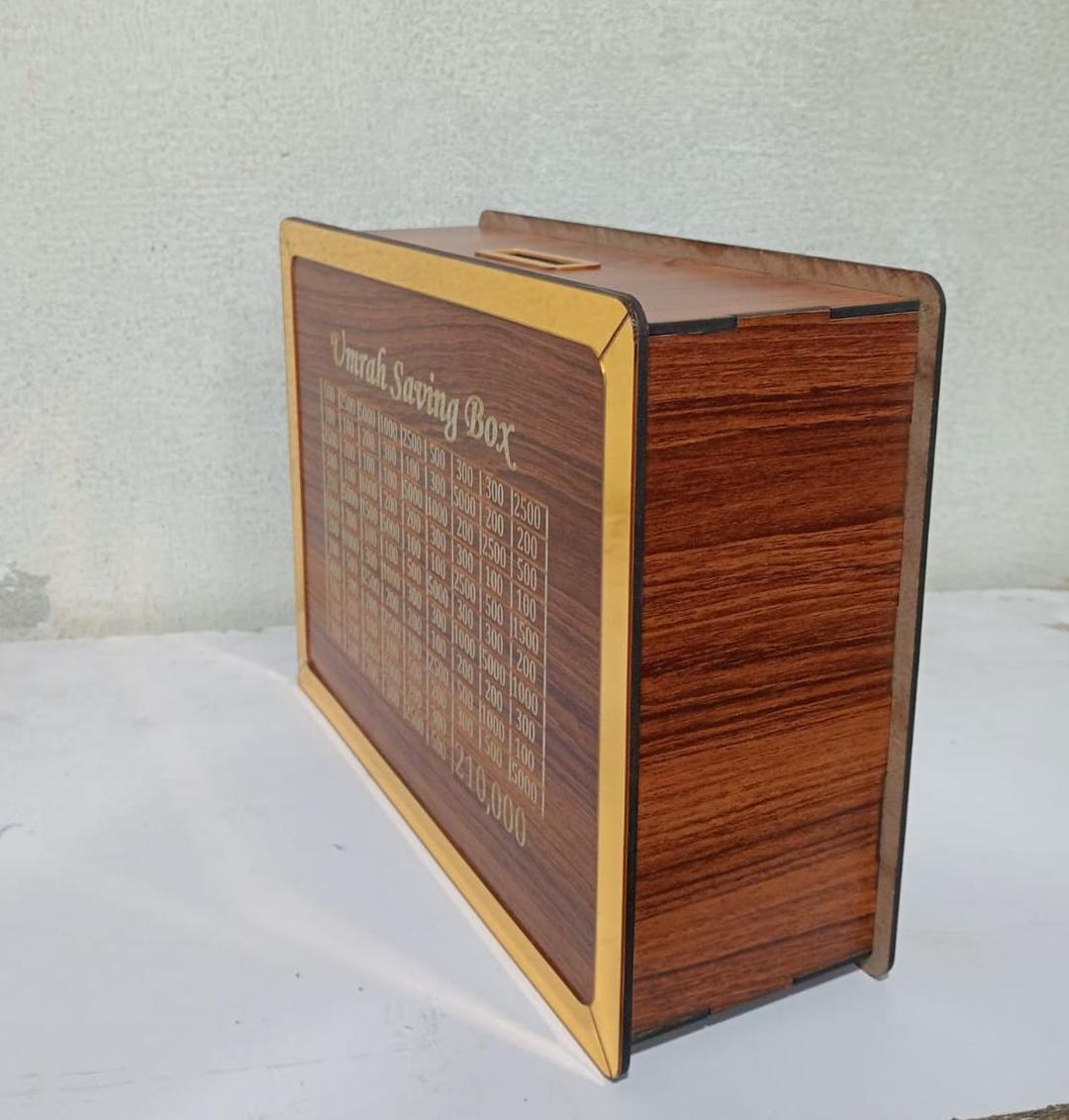 Wooden Umrah Saving Box