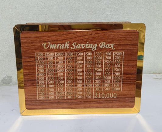 Wooden Umrah Saving Box